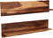 vidaXL - Wandschappen - 2 - st - 118x26x20 - cm - massief - sheeshamhout
