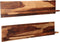 vidaXL - Wandschappen - 2 - st - 118x26x20 - cm - massief - sheeshamhout