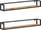 vidaXL - Wandschappen - 2 - st - 120 - cm - ruw - mangohout