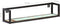 vidaXL - Wandschappen - 2 - st - 120 - cm - ruw - mangohout