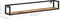 vidaXL - Wandschappen - 2 - st - 120 - cm - ruw - mangohout