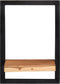 vidaXL - Wandschappen - 2 - st - 25x25x35 - cm - massief - acaciahout - en - staal