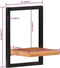 vidaXL - Wandschappen - 2 - st - 25x25x35 - cm - massief - acaciahout - en - staal