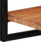 vidaXL - Wandschappen - 2 - st - 25x25x35 - cm - massief - acaciahout - en - staal