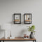 vidaXL - Wandschappen - 2 - st - 25x25x35 - cm - massief - acaciahout - en - staal