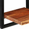 vidaXL - Wandschappen - 2 - st - 25x25x75 - cm - massief - acaciahout - en - staal