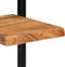 vidaXL - Wandschappen - 2 - st - 25x25x75 - cm - massief - acaciahout - en - staal