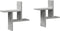 vidaXL - Wandschappen - 2 - st - 38x12x38 - cm - bewerkt - hout - betongrijs