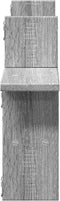 vidaXL - Wandschappen - 2 - st - 38x12x38 - cm - bewerkt - hout - grijs - sonoma - eiken