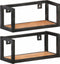 vidaXL - Wandschappen - 2 - st - 40 - cm - massief - acaciahout