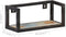 vidaXL - Wandschappen - 2 - st - 40 - cm - massief - gerecycled - hout