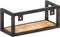vidaXL - Wandschappen - 2 - st - 40 - cm - ruw - mangohout