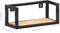vidaXL - Wandschappen - 2 - st - 40 - cm - ruw - mangohout