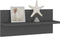 vidaXL - Wandschappen - 2 - st - 40x11,5x18 - cm - bewerkt - hout - grijs