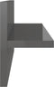 vidaXL - Wandschappen - 2 - st - 40x11,5x18 - cm - hoogglans - grijs