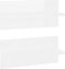 vidaXL - Wandschappen - 2 - st - 40x11,5x18 - cm - hoogglans - wit