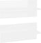 vidaXL - Wandschappen - 2 - st - 40x11,5x18 - cm - hoogglans - wit