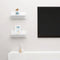 vidaXL - Wandschappen - 2 - st - 40x11,5x18 - cm - hoogglans - wit