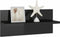 vidaXL - Wandschappen - 2 - st - 40x11,5x18 - cm - hoogglans - zwart