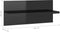 vidaXL - Wandschappen - 2 - st - 40x11,5x18 - cm - hoogglans - zwart