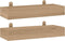 vidaXL - Wandschappen - 2 - st - 40x15x4 - cm - massief - teakhout