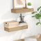 vidaXL - Wandschappen - 2 - st - 40x15x4 - cm - massief - teakhout