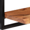 vidaXL - Wandschappen - 2 - st - 40x24x35 - cm - massief - acaciahout - en - staal