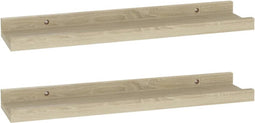 vidaXL - Wandschappen - 2 - st - 40x9x3 - cm - sonoma - eikenkleurig
