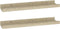 vidaXL - Wandschappen - 2 - st - 40x9x3 - cm - sonoma - eikenkleurig