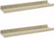vidaXL - Wandschappen - 2 - st - 40x9x3 - cm - wit - sonoma - eikenkleurig