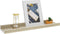 vidaXL - Wandschappen - 2 - st - 40x9x3 - cm - wit - sonoma - eikenkleurig