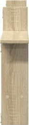 vidaXL - Wandschappen - 2 - st - 50x12x50 - cm - bewerkt - hout - sonoma - eikenkleurig