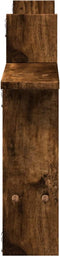 vidaXL - Wandschappen - 2 - st - 50x12x50 - cm - bewerkt - hout - gerookt - eikenkleurig