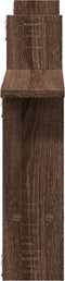 vidaXL - Wandschappen - 2 - st - 50x12x50 - cm - bewerkt - hout - bruin - eikenkleurig