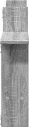 vidaXL - Wandschappen - 2 - st - 50x12x50 - cm - bewerkt - hout - grijs - sonoma - eiken