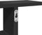 vidaXL - Wandschappen - 2 - st - 50x12x50 - cm - bewerkt - hout - zwart