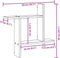 vidaXL - Wandschappen - 2 - st - 50x12x50 - cm - bewerkt - hout - grijs - sonoma - eiken