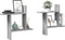 vidaXL - Wandschappen - 2 - st - 50x12x50 - cm - bewerkt - hout - grijs - sonoma - eiken
