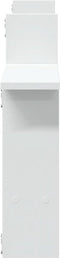 vidaXL - Wandschappen - 2 - st - 50x12x50 - cm - bewerkt - hout - wit