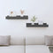 vidaXL - Wandschappen - 2 - st - 50x12x9 - cm - massief - grenenhout - grijs