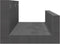 vidaXL - Wandschappen - 2 - st - 50x12x9 - cm - massief - grenenhout - grijs
