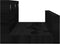 vidaXL - Wandschappen - 2 - st - 50x12x9 - cm - massief - grenenhout - zwart