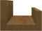 vidaXL - Wandschappen - 2 - st - 50x12x9 - cm - massief - grenenhout - honingbruin