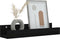 vidaXL - Wandschappen - 2 - st - 50x12x9 - cm - massief - grenenhout - zwart