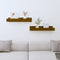 vidaXL - Wandschappen - 2 - st - 50x12x9 - cm - massief - grenenhout - honingbruin