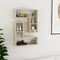 vidaXL - Wandschappen - 2 - st - 50x15x50 - cm - bewerkt - hout - sonoma - eikenkleurig