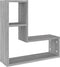 vidaXL - Wandschappen - 2 - st - 50x15x50 - cm - bewerkt - hout - grijs - sonoma - eiken