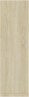 vidaXL - Wandschappen - 2 - st - 50x15x50 - cm - bewerkt - hout - sonoma - eikenkleurig
