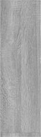vidaXL - Wandschappen - 2 - st - 50x15x50 - cm - bewerkt - hout - grijs - sonoma - eiken