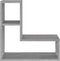 vidaXL - Wandschappen - 2 - st - 50x15x50 - cm - bewerkt - hout - grijs - sonoma - eiken
